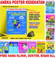 POSTER KESEHATAN CUSTOM NAMA KLINIK/BIDAN/DOKTER/tempat praktek