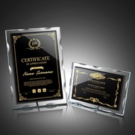 Creative Brand Customization Book Crystal Dealer Plaque Award Plaque Franchise Plaque Custom Plaque 