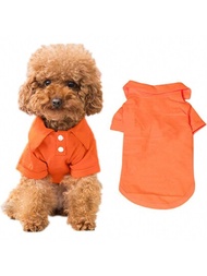 1件狗狗t恤,透氣寵物衣服,小狗汗衫狗服裝外套小狗寵物服裝polo衫