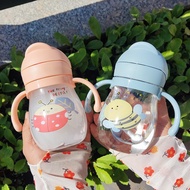 Tritan Baby Feeding Water Drink Straw Water Bottle Sippy Cup with Handle Learning Drinking cup Milk Bottles