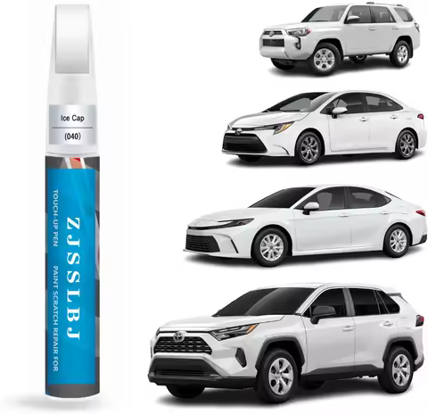 Car Touch Up Paint(Ice Cap/Super White(040) for Toyota, Car Paint Scratch Repair Kit, Quick & Easy S