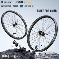 ชุดล้อ2024 RYET Hybride 29er 27.5 MTB Boost ชุดล้อคาร์บอนอะไหล่จักรยานไฟฟ้าล้อจักรยานภูเขา148มม. 32H