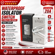 WATERPROOF ISOLATOR SWITCH 3 POLE 20A 35A(IP65) (UKF3P)