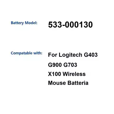 Battery 533-000018 533-000069 240mAh-3000mAh For Logitech G435 G930 G733 G913 G913TKL G403 G900 G703