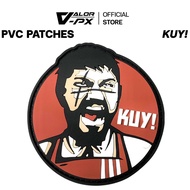 VALOR PX-PVC Patches-KUY Velcro Patch Size 7.7cm x 7.5cm Attach To A Shirt Hat Bag