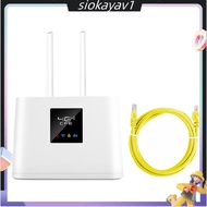 4G Wireless Router with 2XAntenna 150Mbps Portable 4G WiFi Router Built-in SIM Card Slot Support Max 20 Users