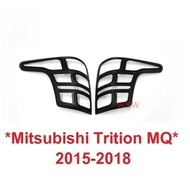 Matte Black Tail Light Cover Mitsubishi triton MQ 2015-2018 2017 Accessories