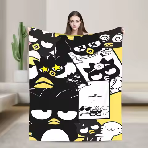 Bad Badtz Maru Blanket Quality Super Soft Bedding Throws Spring Child Couch Bed Comfortable Bedsprea