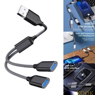 KOOK USB Splitter Cable USB Hub Power Cord Extension Adapter Cable 28cm 11 02in