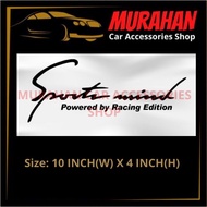 SPORT MIND RACING EDITION CAR STICKER CIVIC CITY BRV CRX CRZ CRV ACCORD