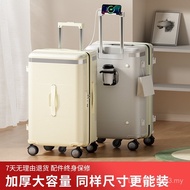 Trolley Case Double Layer 67cm Five-Wheel Travel Explosion-Proof Boarding Case Large Capacity Passwo