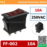 [ 2ชิ้น ] FF-002 สวิท reset ปลั๊กไฟ สวิทช์ reset Overload Protection Switch circuit breaker switch ป