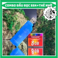 8GB CF memory card and SSK card reader for computers