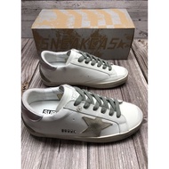 RT 2022 New HOT 【Original】 Golden Goose Super- s-tar- WhitGrey ashion Giày Màu Trắng Giày Bẩn Giày {