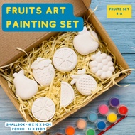 ASSORTED FRUITS Pineapple ORANGE APPLE GRAPES PLASTER PAINT WITH MAGNET BIG BOX