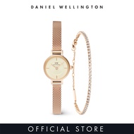 Daniel Wellington Gift Set - Petite Mini 19 Melrose Rose gold Champagne + Classic Tennis Bracelet Ro