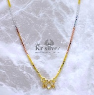 Kr silver เงินแท้สามกษัตริย์ : สร้อยคอเงินแท้ สามกษัตริย์ ลายกล่อง เส้นจิ๋วขนาด 1.5 มิล ยาว 18 นิ้ว 