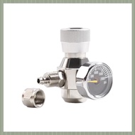 (QJWR) Aquarium CO2 Regulator 2000psi Pressure Gauge for 6mm Suction Tube