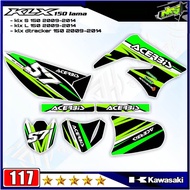 Decal Sticker Striping Variasi Fullbody KLX 150 Lama 2009-2014 - Decal KLX L 150 Lama - Decal KLX S