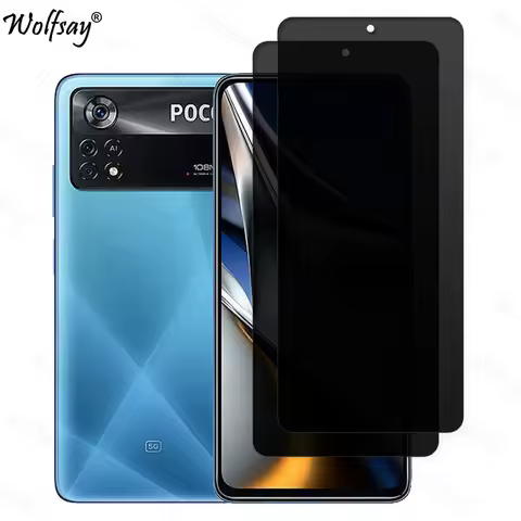 Anti-Spy Tempered Glass For Xiaomi Poco X4 Pro 5G Privacy Screen Protector Poco X4 Pro Glass For Poc