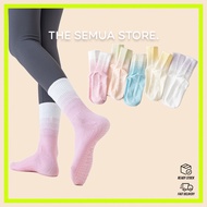 The Semua Store. High Quality Yoga Pilate Ombre Socks Anti Slip Stokin Grip Women Stocking Girls