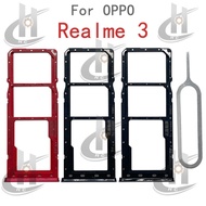 For OPPO Realme 3 Sim Card Tray Slot Holder Card Holder Reader SD Slot Adapter Replacement Parts