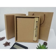 Notebook Classic Kraft Set / Notebook A5 / Box Christmas / Set / CNY Set