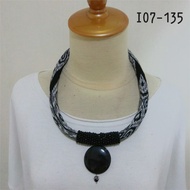 Noe I07 Woven Fabric Necklace