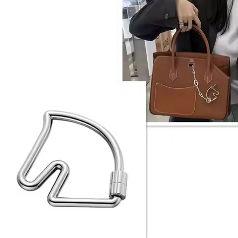 Horse Head Bag Charm Pendant For H Birkin Kelly Herbag Handbag Bags Cheval Key Chain Decorative Buck