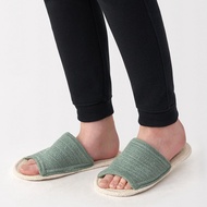 มูจิ รองเท้าใส่ในบ้านพื้นกกสาน - MUJI Igusa Slippers Open Toe รุ่น JKAG2A5S