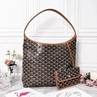 「JL精品代購」98新 Goyard 黑棕 hobo