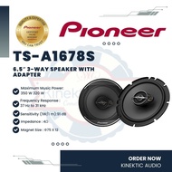 PIONEER TS-A1678S - 6.5″ 3-Way Speaker with Adapter / Speaker kereta / Car speaker