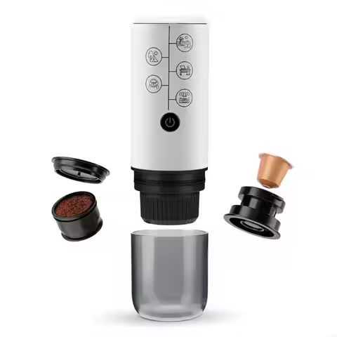 Efficient Espresso Brewer Portable Espresso Maker 2600mAh Electric Coffee Maker Suitable for Safe an