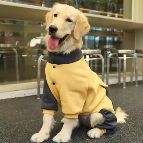 HOOPET Sporting Dog Jacket Four Feet Clothes for Dogs Labrador Retriever Golden Retriever Autumn Big