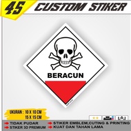 Libel Symbol Sticker K3 Waste B3 Hazmat Toxic