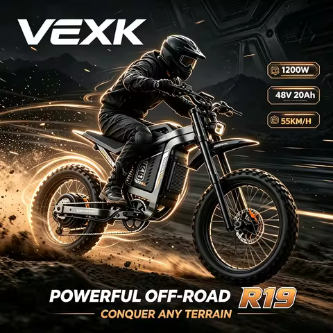 VEXK R19 Electric Dirt Bike 9000W High Power E Bike Electric Motorcycle Fatbike 72V 40Ah Bicycles 96