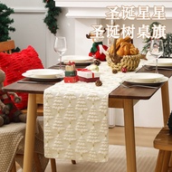 Ready Stock Fast Shipping 2025 New Style Christmas Star Table Runner Home Dining Room Living Room Ch