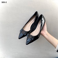 Simoncelli Sepatu Heels Wanita 3 Cm Pita | Sepatu Wanita | Sepatu Kondangan | Heels Kerja Hitam | Se