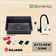 SORENTO Multifunction Kitchen Sink COMBO Set / Stainless Steel Sink (BLACK) SRTKS6648-BL / SRTKS1048
