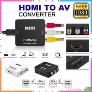 【Ready Stock】HDMI To AV RCA/CVBS Adapter HD 1080P Mini HDMI2AV Video Audio Converter Support NTSC PA