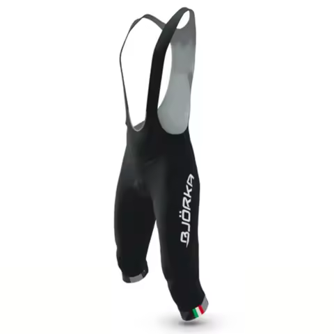 Spring / Autumn BJORKA Ciclismo 3/4 Bib Black Knicker Protect Knee Tights Men Road Mtb Bike Race Pan
