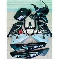 COVERSET HITAM KENJI KAWASAKI RR/ZX150 (ADA FUEL TANK)