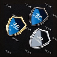 YY 4D Metal Triangle Special Side Window Car Stickers Auto Rear Trunk Emblem Badge Sticker Zinc Allo