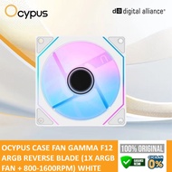 OCYPUS CASE FAN GAMMA F12 ARGB REVERSE BLADE (1X ARGB FAN + 800-1600RPM) WHITE 1Y