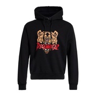 DSQUARED2 áo hoodie in đầu hổ cho nam thông dụng thời trang đường phố Áo thể thao dáng rộng cỡ lớn v