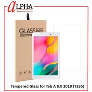 Samsung Galaxy Tab A 8.0 2019 (T295) Ultra Thin Tempered Glass Screen Protector - Clear Anti-Scratch Anti-Fingerprint wi