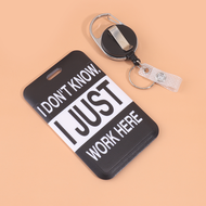Keychain ID Card Holder Set - Holder Retractable Portable Hanger - Office ID Holder Badge Access Ca