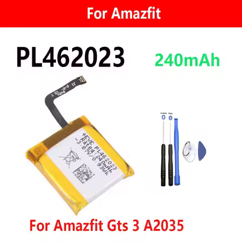 Original battery 240mAh PL462023 Polymer Li-Ion Battery Cell For Amazfit Gts 3 A2035 Smart Sports Wa