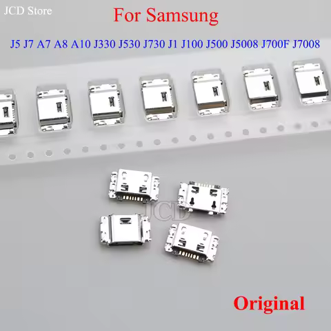2-50PCS Micro USB 7pin Connector Mobile Charging port For Samsung J5 J7 A7 A8 A10 J330 J530 J730 J1 