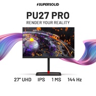 SuperSolid PU27 Pro 27 4K UHD [3840 x 2160] IPS 144Hz 1ms Flat Screen Gaming Monitor